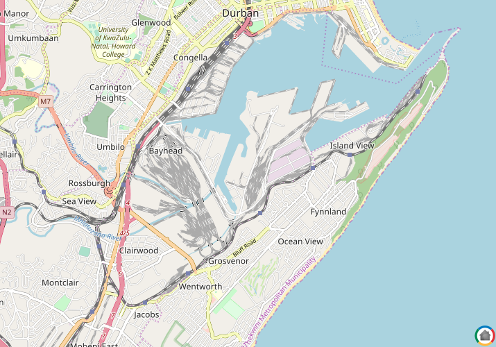 Map location of Bayhead